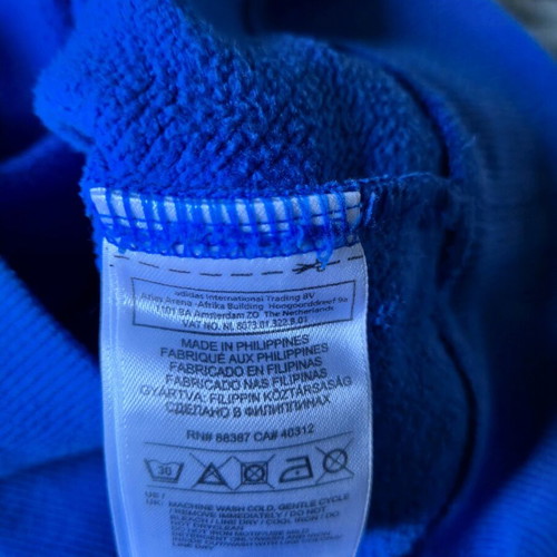 Adidas Originals hoodie used, size XL, blue