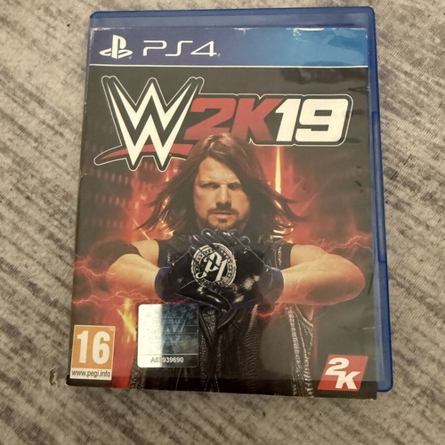WWE 2K19 PS4 game in moderate condition