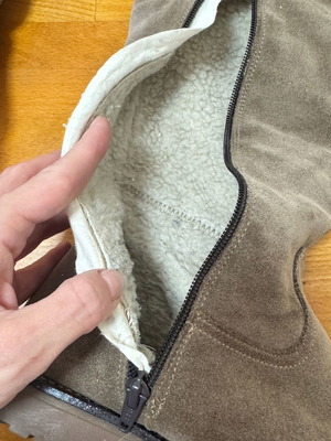 Voί & Noί suede winter boots used, size 38, beige-gray