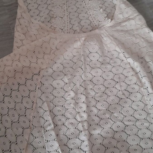 Knitted beach shirt beige like new, one size