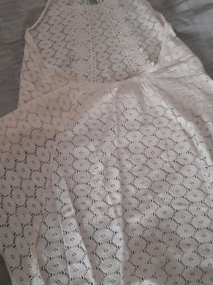 Knitted beach shirt beige like new, one size