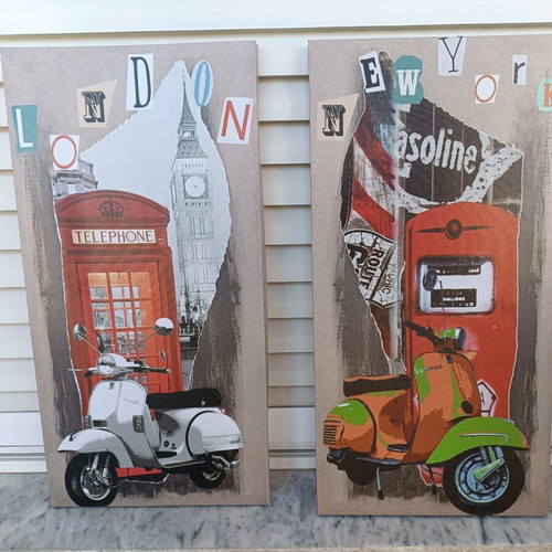 Paintings like new, suitable for teen or youth room decoration