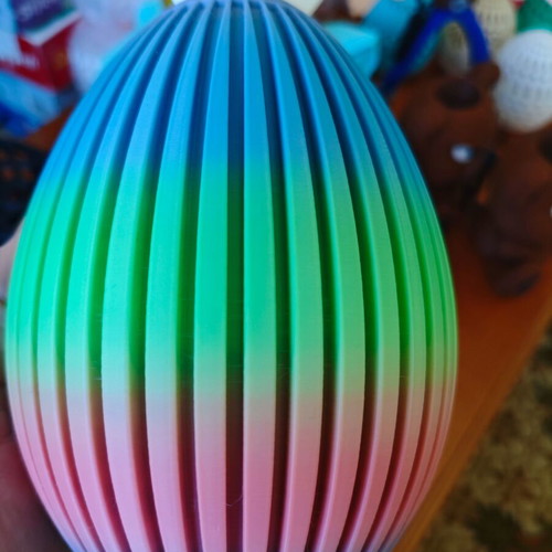 3D Printed Πασχαλινό Αυγό "Bunny" με Αυτάκια καινούργιο, κουμπαράς 21cm