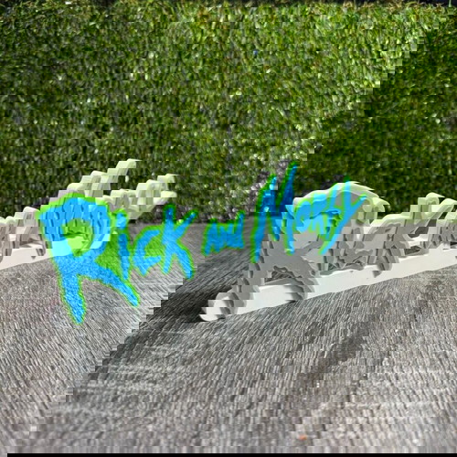 Rick and Morty διακοσμητικό logo 3D printed καινούργιο