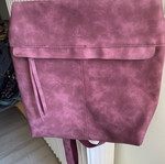 Backpack suede used backpack with zipper compartment