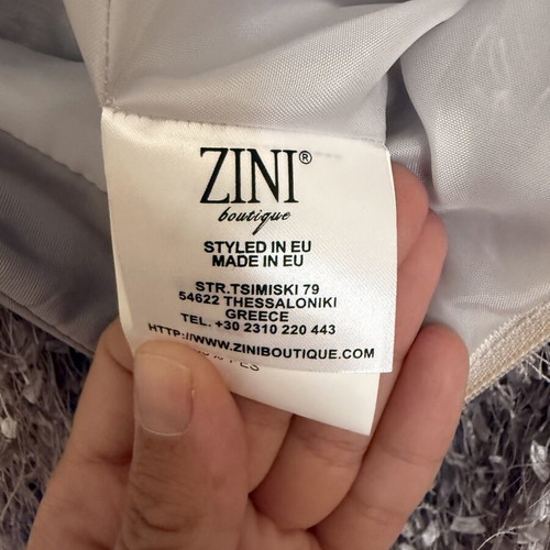 Zini Boutique textured mini skirt EU 38 like new, grey