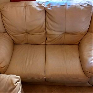 Δερμάτινος καναπές διθεσιος όχι δερμάτινη