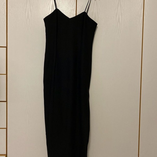 Maxi black dress Alessandro like new, size Medium, long with slit