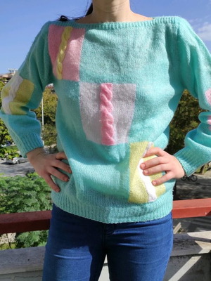 Handmade wool sweater used