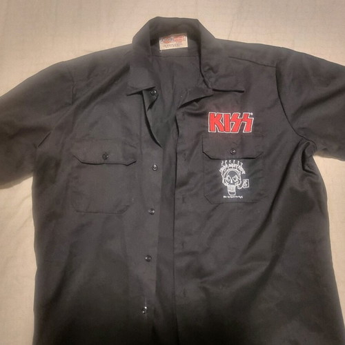 Kiss Working Shirt Dickies size XL black like new
