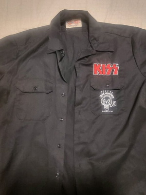 Kiss Working Shirt Dickies size XL black like new