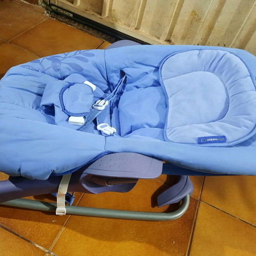 Bébé Confort baby rocker blue with recline and safety belt