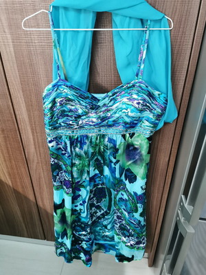 Evening dress used with pashmina, size XL