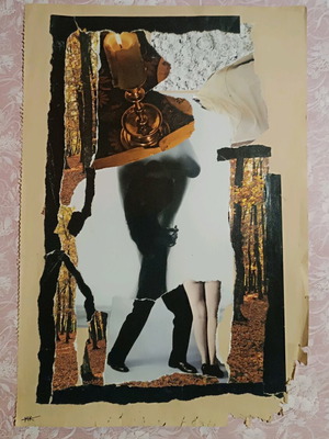Collage Dancing With The Flame Of The Candle In Autumn Made To Order
