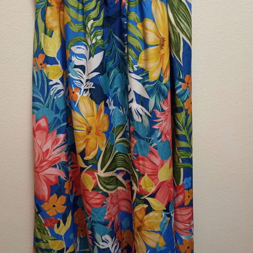 Summer dress floral, like new, Italian sleeveless with straps
