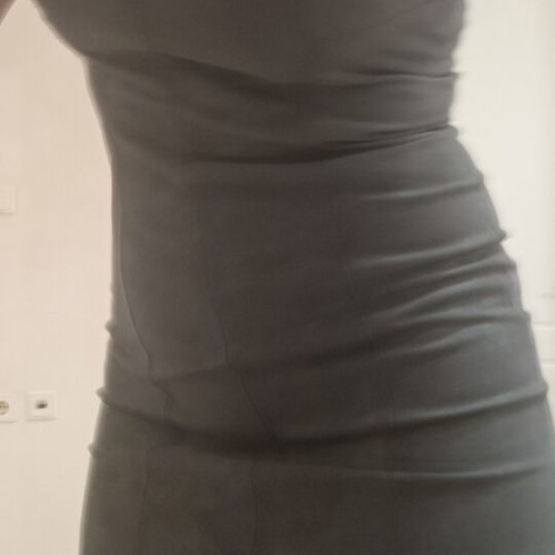 Bershka Strapless Dress like new, gray, soft elastic fabric