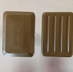 Militaria set with MG3 ammo box, canteen, belt, soap holder like new