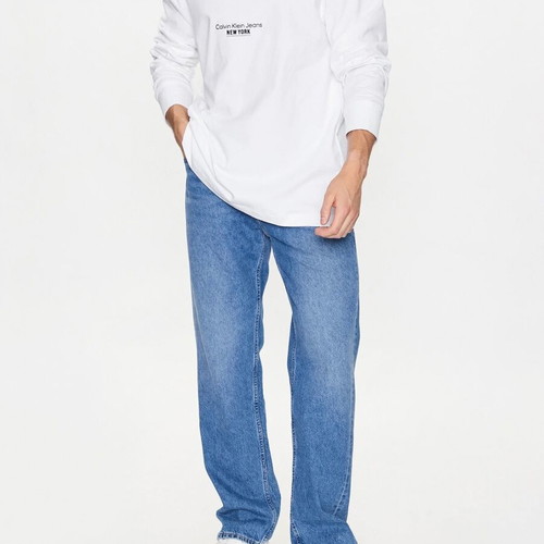 Μπλούζα Calvin Klein New York Jeans μακρυμάνικη relaxed fit μέγεθος Large καινούργιο
