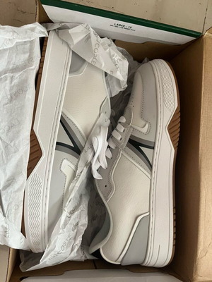Lacoste white leather shoes new, size 45