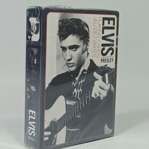 Aquarius Elvis Presley Playing Cards new, 54-card black and white deck