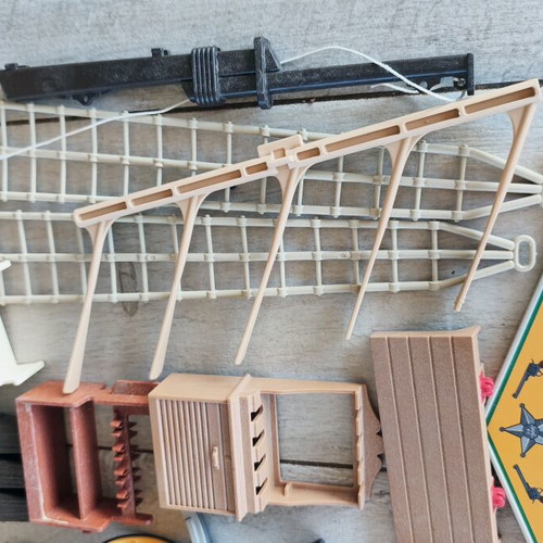 Playmobil κανόνια, βαλλίστρες, πανιά, έπιπλα και άλλα σαν καινούργιο