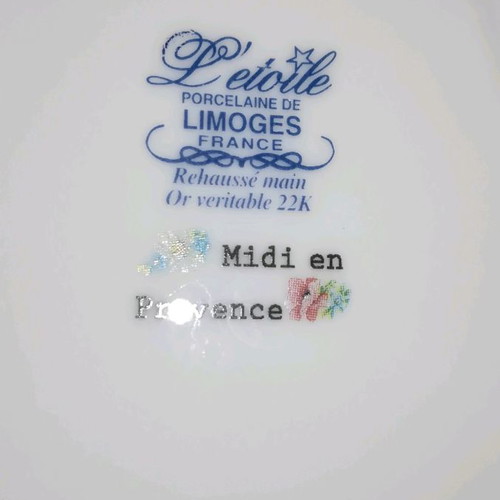 Limoges 22K decorative plate used