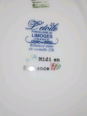 Limoges 22K decorative plate used