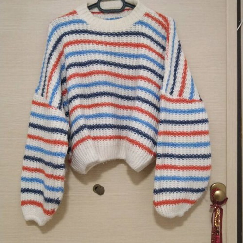 Crop-top blouse multicolored like new