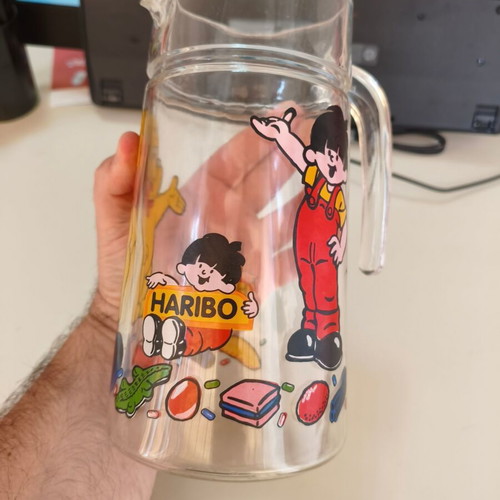 Haribo Bears glass jug Luminarc France 1990s