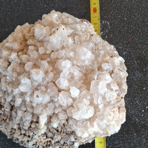 Calcite crystal from Lavrion mines on ankerite base