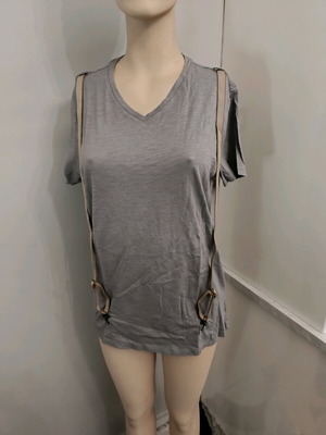 Enos Jeans Γκρι T-shirt Καινούργιο Με Τιράντες
