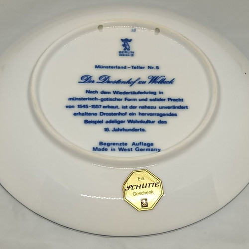 Munsterland German wall plate used