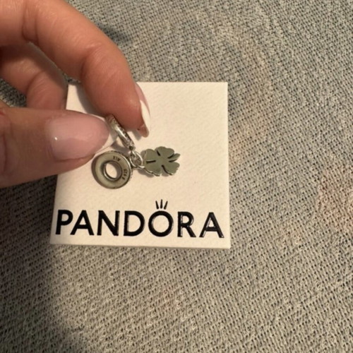 Pandora luck symbol charm, silver