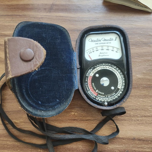 Weston Master II Cine Exposure Meter used, complete set with case