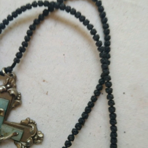 Cross with komboskini like new