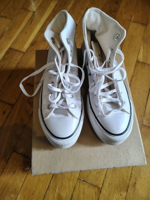 Converse All Star white boots size 36.5 like new