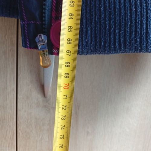 Admiral plaid women's jacket Large like new with hood and fur