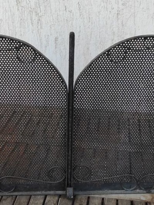 Προστατευτικό τζακιού μεταχειρισμένο, μασίφ σίδερο χειροποίητο