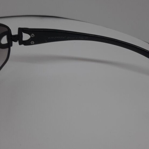 Estate Sunglasses like new, two-tone smoked lenses, black arms with design
