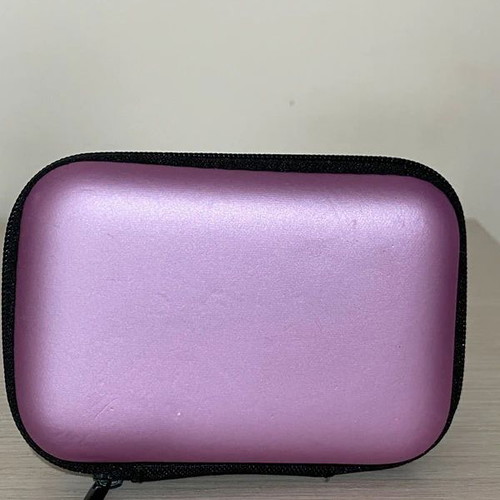 Pink Case like new for Earphones and Cosmetics