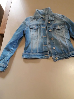 Zara kids jacket used, blue, size 122 cm for 7 years old