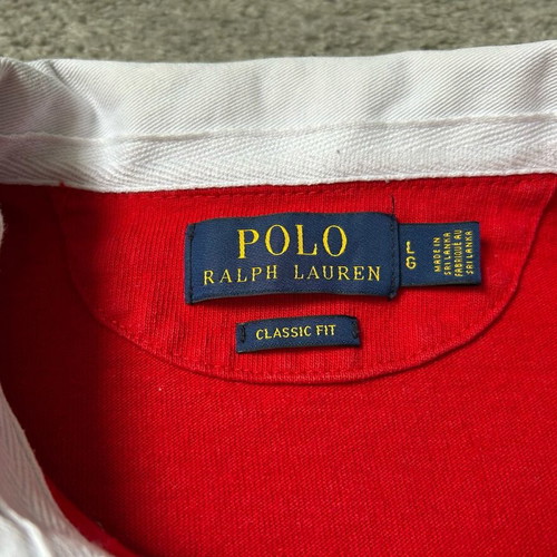Polo Ralph Lauren rugby white and red, like new, size L