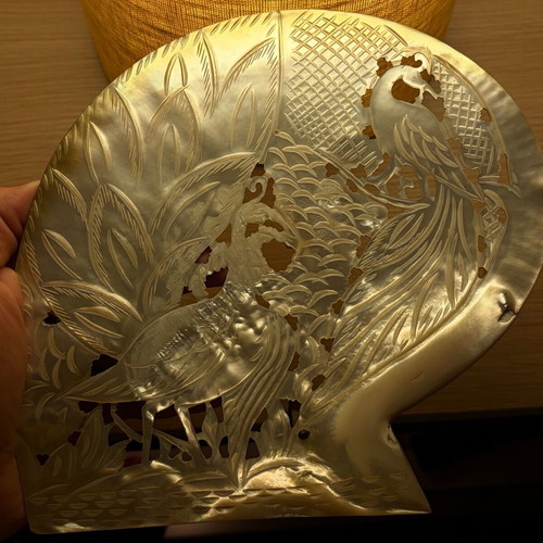 Large Handmade Coral Decorative Piece like new