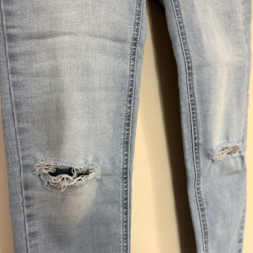 Jean pants Pull & Bear like new, slim fit blue with knee rips