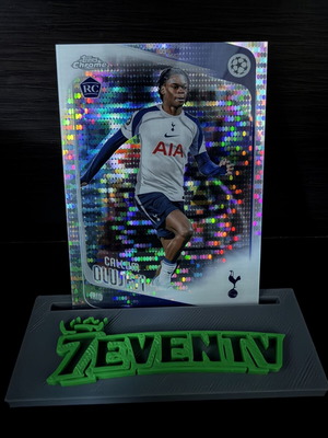 2025-26 Topps Chrome Callum Olusesi #134 RC Pulsar Refractor UEFA Club England card