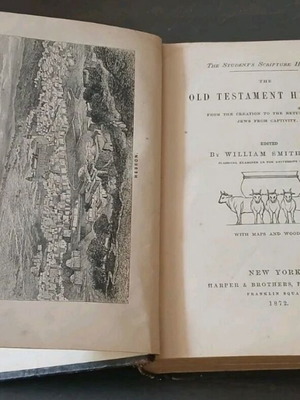 Book The Old Testament History by William Smith used, English 1872