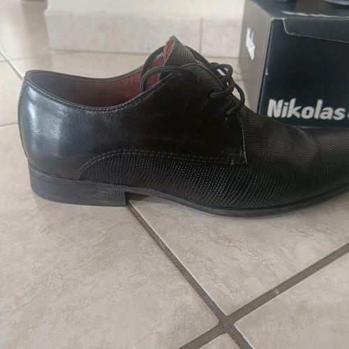 Nikolas black formal shoes size 42 like new