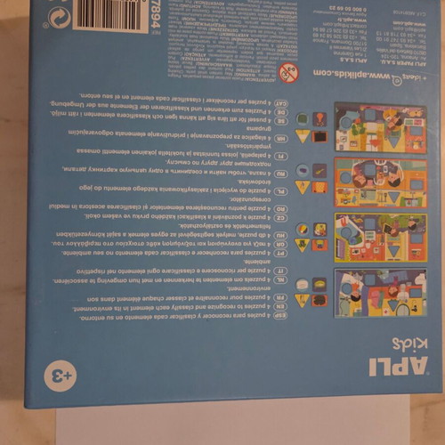 Apli Educational Puzzle Set used, house theme, 4 puzzles
