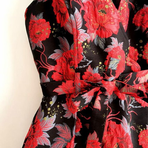 Asos embossed palazzo dress with floral pattern, new, size M