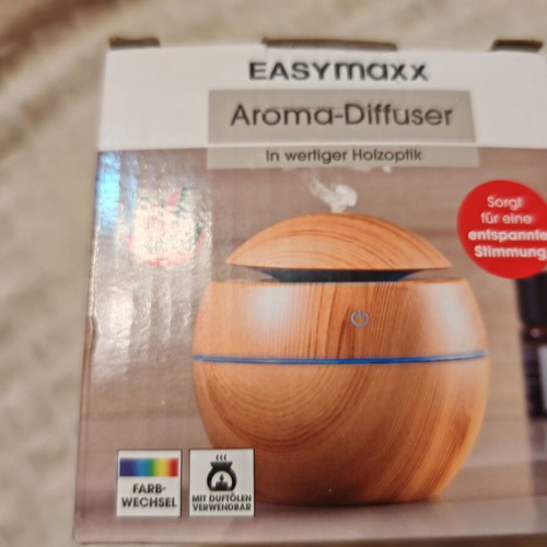 Easymaxx Aroma Diffuser LED humidifier new, wood design